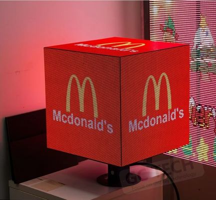 원형 프론트 서비스 상용 LED 디스플레이 1R1G1B 픽셀 IP31 보호