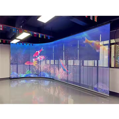 P3.9-7.8 실내 투명한 LED 디스플레이 화면